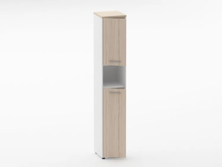 Шкаф 5 узкий закрытый, с нишей Deka 10.23.14Л Туя/Белый_1