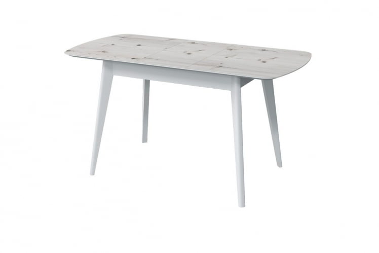 Стол обеденный Прайм раздвижной, бискайская сосна/белый_0