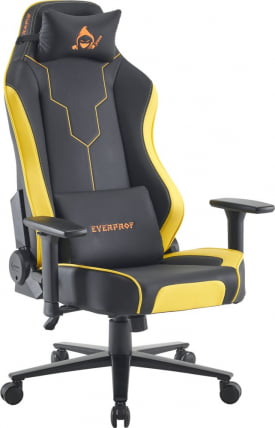 Кресло геймерское Everprof Rapid Экокожа Желтый_0