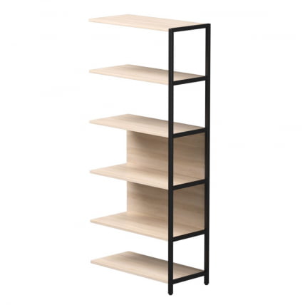 Полустеллаж металлический высокий (приставной) Everprof EVO 254Н009 Дуб Соната Черный_0