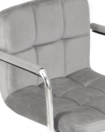 Офисное кресло для персонала DOBRIN TERRY Серый велюр MJ9-75_6