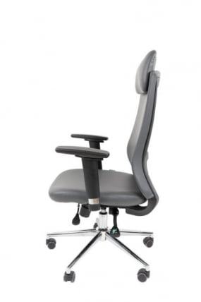 Офисное кресло CHAIRMAN 500 LUX экокожа Серый_1