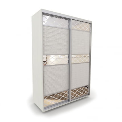 Шкаф-купе 2-х дверный Акцент-Лайн КР 1600х600 Выбеленное дерево_0