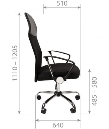 Кресло руководителя CHAIRMAN 610 N Черный_3