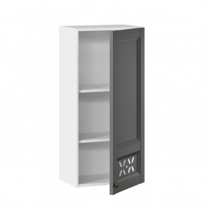 Шкаф кухонный 450 высокий Амели-3 ЛД 299.430.000.043 Белый Оникс серый_1