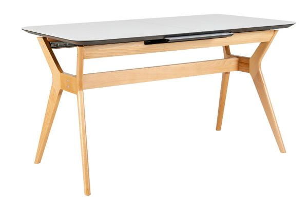 Стол раскладной Нарвик Glass 140-180 Automatic Natur/Light matte glass_7