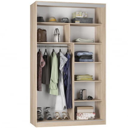 Шкаф-купе Б-230х135х60-1(Венге-ДМ-Д10Д10) / B-230х135х60-1(Венге-ДМ-D10D10)_1