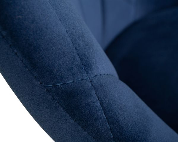 Стул барный DOBRIN LOGAN BLACK (синий велюр (MJ9-117)) 2 шт_8