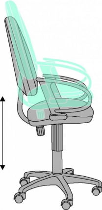Кресло офисное Бюрократ CH-300/BLUE Синий JP-15-5_4