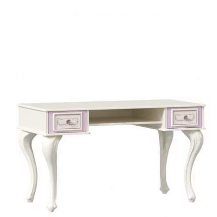 Стол письменный с полкой навесной Маркиза 03 Алебастр_6