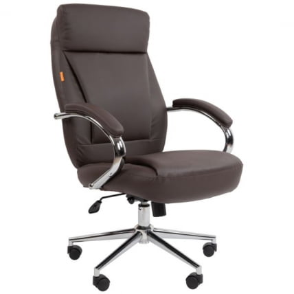 Кресло руководителя Chairman 794 экокожа Коричневый_0