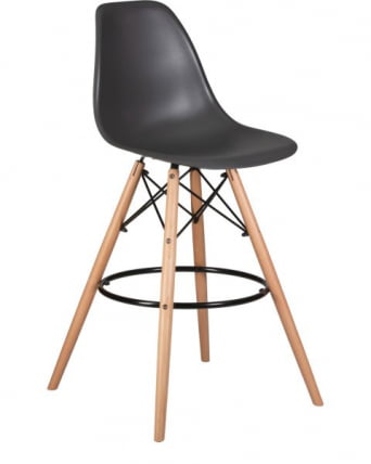 Стул барный ДОБРИН ДСВ БАР (ножки светлый бук, цвет темно-серый (ГР-04)) 2 шт / DOBRIN DSW BAR (GR-04))_1