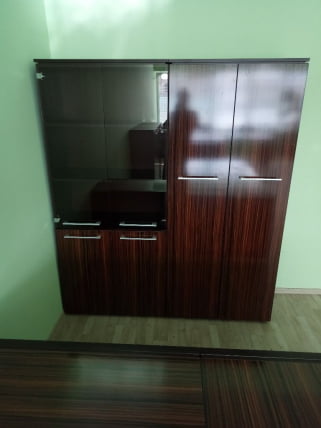 Шкаф с глухими дверьми MHC 85.1 Макассар/Венге Магия_2