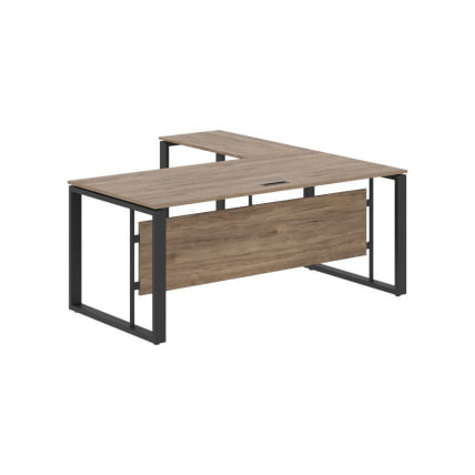 Стол с боковой приставкой ENIO ECT 1819 Кария Пальмира/Антрацит_1