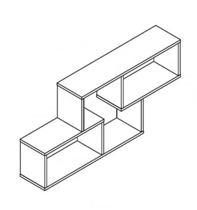 Полка навесная KWS 1150 Дуб сонома светлый_3