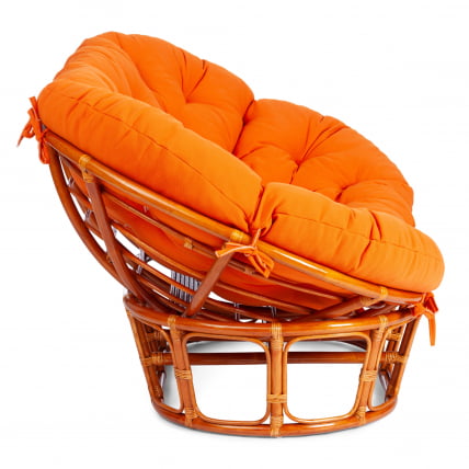 Диван MAMASAN/МАМАСАН 23/02 W /с подушкой/ подушка 182х119 см, 169х102х80 см, Honey (мед), ткань, оранжевый, С 23_1