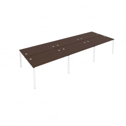 Рабочая станция на 6 раб.места Metal System Б.СМ-6.3 Венге/Белый_0