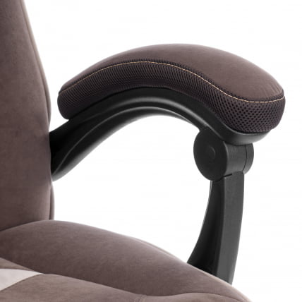 Кресло Арена металБЛ велюр, коричневый/бежевый, 6/7 / Arena metalBL_10