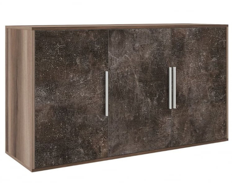 Креденция 3 двери B-TONE BTN36140342 Вяз Бетон темный_0