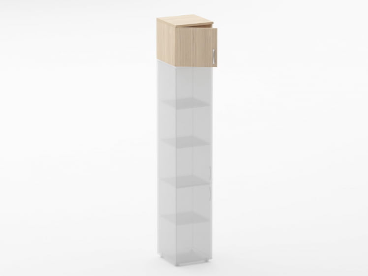 Антресоль узкая Glassy 6.04.13Л Бук светлый_1