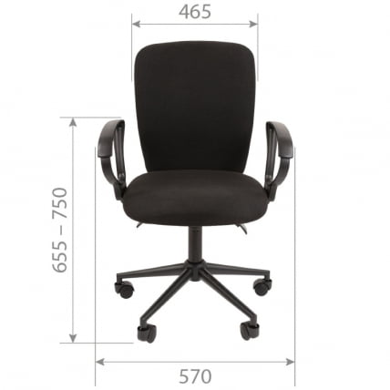 Офисное кресло CHAIRMAN 9801 BLACK Черный_3