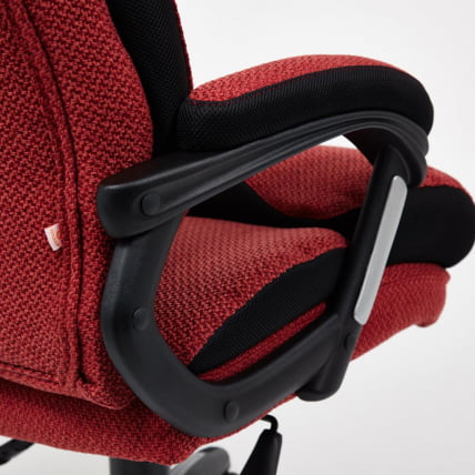 Кресло DUKE ткань, красный/черный, MJ190-11/TW-11_19