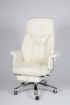 Кресло офисное Парламент H-2021-70-5 ivory leather Слоновая кость_0