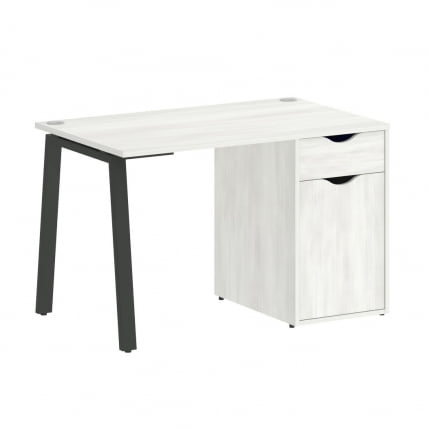 Стол письменный HOME OFFICE VR.SP-3-118.1.A Снежная Платина/Антрацит металл_0