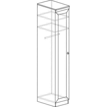 Шкаф для одежды Инна 614 Денвер светлый_1