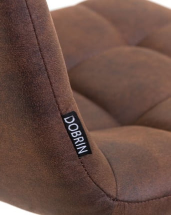 Стул барный ДОБРИН НИCОЛЕ (черные матовые ножки, коричневая микрофибра (ПК-03)) 2 шт / DOBRIN NICOLE (PK-03))_7