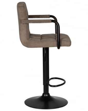 Стул барный ДОБРИН КРУГЕР АРМ БЛАCК (какао вельвет (ЛАР-Е2041-05)) 2 шт / DOBRIN KRUGER ARM BLACK (LAR-E2041-05))_6