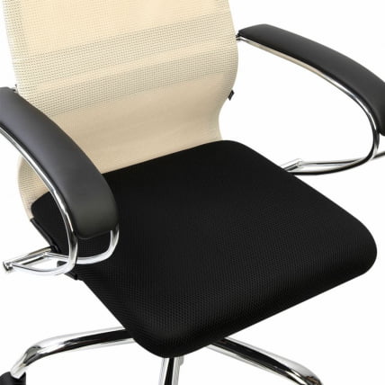Кресло руководителя BRABIX PREMIUM Ultimate EX-800 хром Черное/бежевое_6