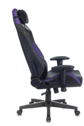Геймерское кресло Zombie HERO JOKER PRO Черный-фиолетовый_4