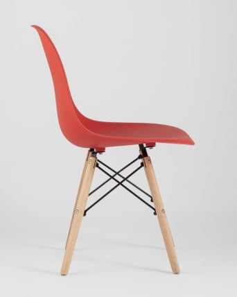 Стул Eames Style DSW красный 4 шт. комплект (разборный каркас)_4