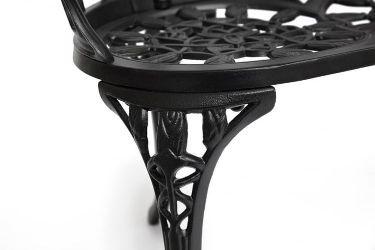 Скамья Secret De Maison Strauss (Штраус) алюминиевый сплав, 99хх56х76см, черный_2