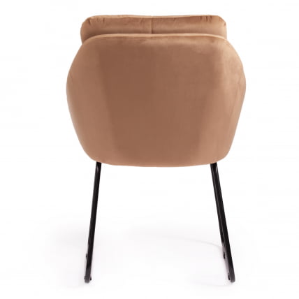 Кресло STAR (mod. CY-1919) вельвет/металл, 68 х 60 х 88 см , коричневый (HLR11)/черный_3