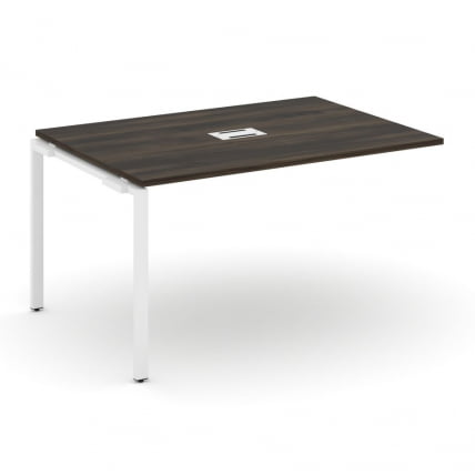 Проходной наборный элемент переговорного стола CONCEPT CN.NPRG-013 Дуб Мали Белый_0