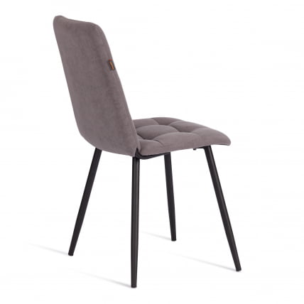 Стул обеденный Asti флок , 47х54х86, серый, 29_2