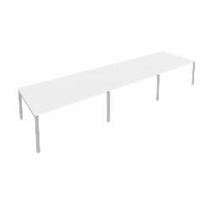 Переговорный стол (3 столешницы) Metal System Б.ПРГ-3.4 Белый/Серый_0