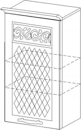 Шкаф с решеткой Тиффани 19.23_5