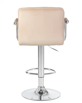 Стул барный DOBRIN KRUGER ARM Бежевый велюр MJ9-10_4