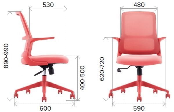 Операторское кресло Everprof Elf Сетка Синий_5