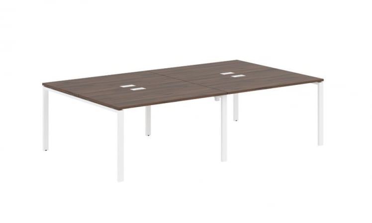 Бенч-система 4-местная EDIS EUWST 2716 Дуб Денвер темный Белый_0