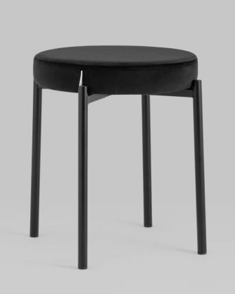 Табурет Рио велюр Черный_4