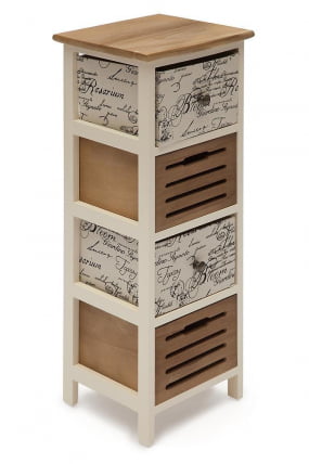 Тумба с 4 ящиками Secret De Maison LEGENDE ( mod. HX15-060 ) Слоновая кость/коричневый_0