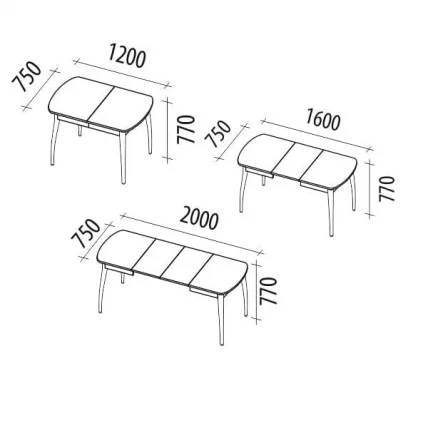 Стол обеденный раскладной Орфей 35.10 Премиум Крем-Патина Бежевая_3