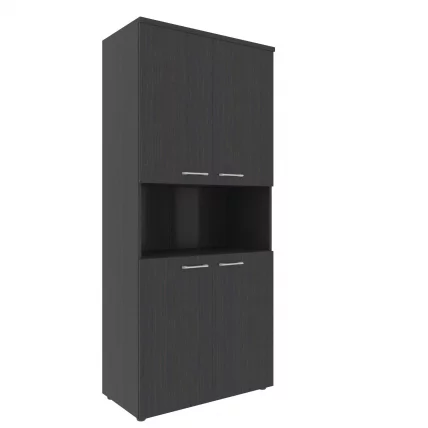 Шкаф с 2-мя комплектами глухих малых дверей и топом XHCS 85.4 Легно Темный_0