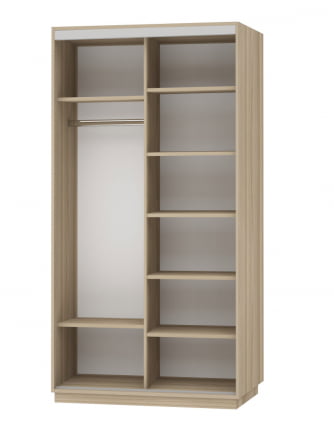 Шкаф-купе двухдверный Экспресс Дуо 1200х2200h Лондон/Дуб сонома_1