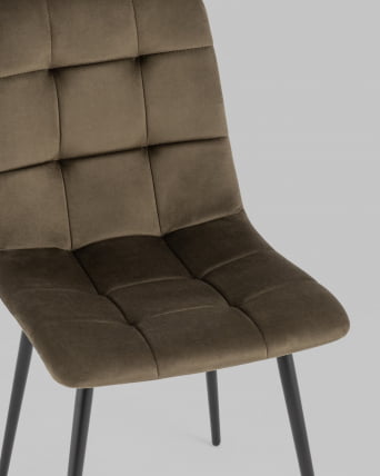 Стул Одди велюр Коричневый_7