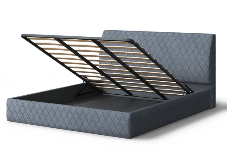 Кровать Хилтон, 2000x1600 мм, серый_2